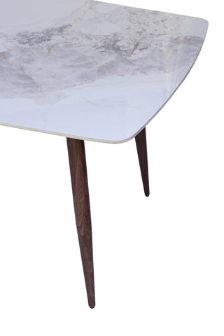 Marble Dining Table With Six Seater (Do-It-Yourself))
