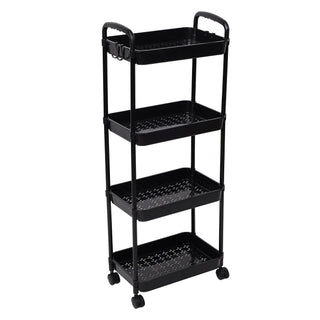3 Tier Rolling Metal Storage Rack Organizer