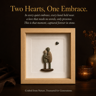 Beside You, Always – Handcrafted Pebble Art Frame