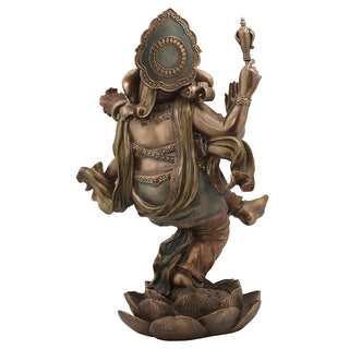 Lord Ganesha Nataraja pose idol made of Bonze Composite - 13 x 11 x 17.5 Inch, 3.9 Kg