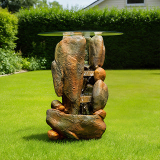 Side Corner Table Water Fountain