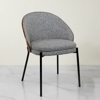 Hanoi Modern Fabric Dining Chair - Grey