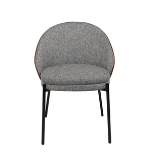 Hanoi Modern Fabric Dining Chair - Grey