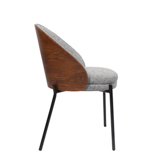 Hanoi Modern Fabric Dining Chair - Grey