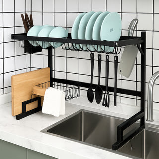 Drying Rack Stainless Steel  2 Tier – Black
