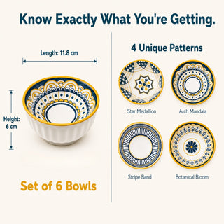 Yellow Blossom Ceramic Bowl Set - Care Instructions - Epicasa