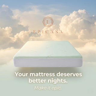 Epicasa Aloe Vera infused Mattress Protector | 250 GSM Waterproof Fitted Cover | Breathable Honeycomb Fabric | Noiseless & Skin-Friendly | 360° Elasticated fit | Hypoallergenic | Blocks Dust Mites & Allergens   | Machine Washable | Made in India