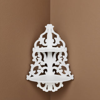 Urbancart Wall Mounted Decorative MDF Shelf for Home (White)