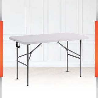 1.2 Metre Portable Folding  ABS Outdoor Picnic Garden Table - White OUTDOOR urbancart.in
