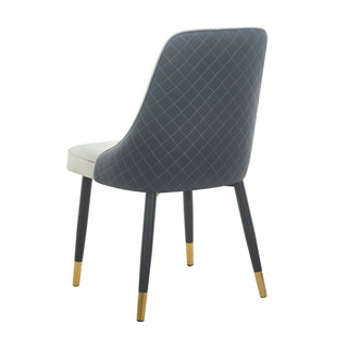 Belize Dining With Polished Wooden Legs - White And Grey