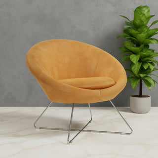 Chelsea Lounge Chair with fabric and Sturdy Metal Frame
