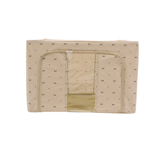 Foldable Cloth Storage Organizer Box 66 L- Beige
