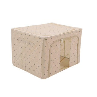 Foldable Cloth Storage Organizer Box 66 L- Beige