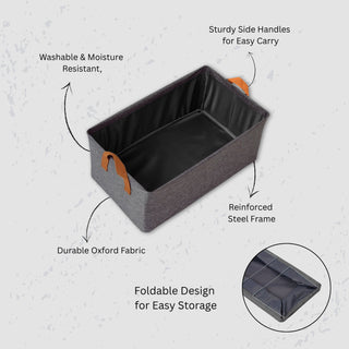 26 Liter Foldable Fabric Storage Basket