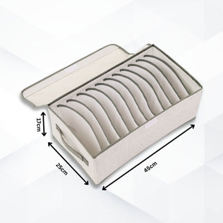Foldable Cloth Storage Box – 12 Grid