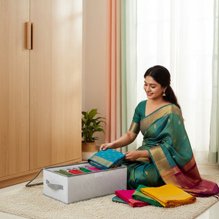 Foldable Cloth Storage Box – 12 Grid