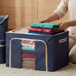 Foldable Cloth Storage Box – Steel Frame