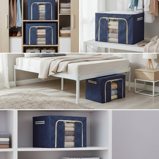 Foldable Cloth Storage Box – Steel Frame