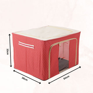 Foldable Cloth Storage Box – Steel Frame