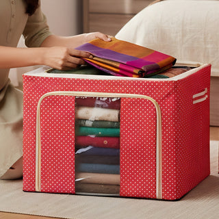 Foldable Cloth Storage Box – Steel Frame