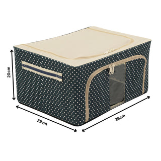Foldable Cloth Storage Box – Steel Frame