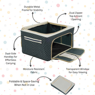 Foldable Cloth Storage Box – Steel Frame