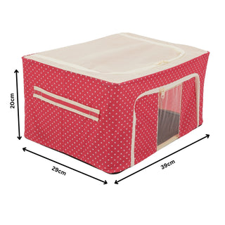 Foldable Cloth Storage Box – Steel Frame