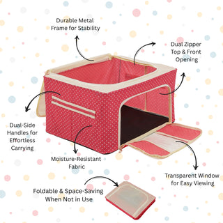 Foldable Cloth Storage Box – Steel Frame