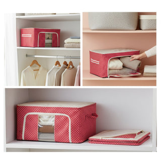 Foldable Cloth Storage Box – Steel Frame