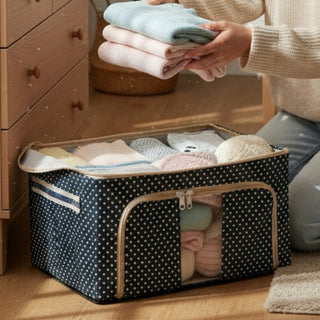 Foldable Cloth Storage Box – Steel Frame