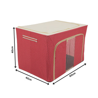 Foldable Cloth Storage Box – Steel Frame