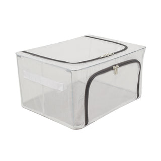 Foldable Storage Box PVC Coated Fabric With Steel Frame