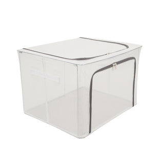 Foldable Storage Box PVC Coated Fabric With Steel Frame