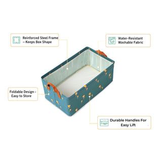 Foldable Storage Bin waterproof fabric with steel frame