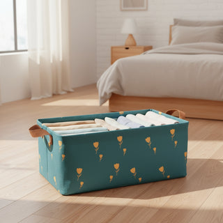 Foldable Storage Bin waterproof fabric with steel frame