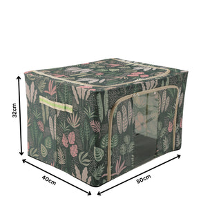 Foldable cloth storage box oxford fabric 66L – Green