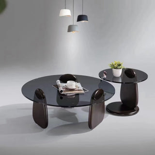 DANKOV Centre Table With Glass Top.