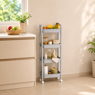 Plastic Rolling Storage Trolley