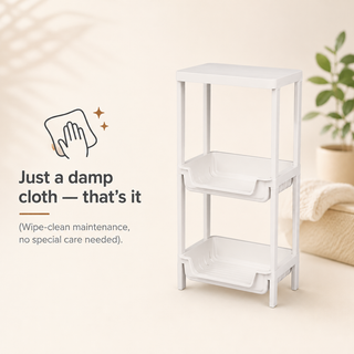 Plastic Multipurpose Storage Organizer Rack - Grey