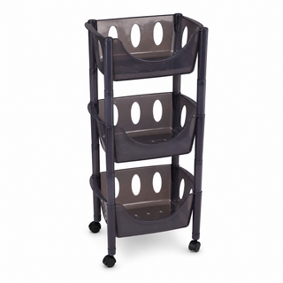 3-Tier Transparent Kitchen Storage Rack Organizer