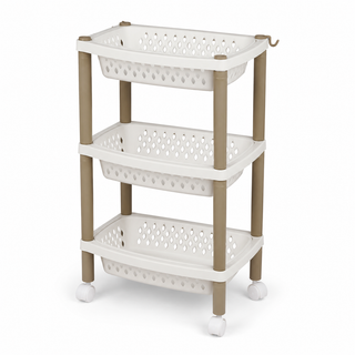 Utility Storage Trolley With Wheels