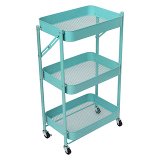 Metal Foldable Storage Trolley