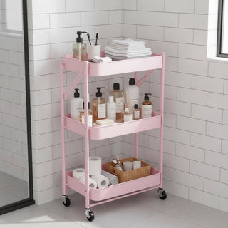 Metal Foldable Storage Trolley