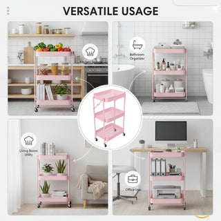 Metal Foldable Storage Trolley