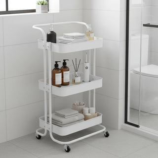 3 Tier Multifunctional Metal Storage Trolley