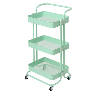 3 Tier Multifunctional Metal Storage Trolley