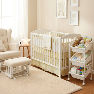 Plastic Organizer Storage Trolley White