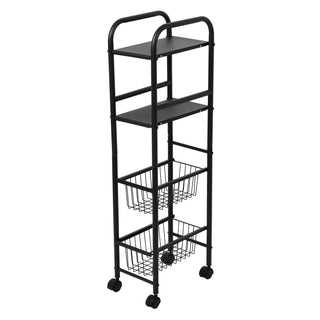 Multipurpose Metal Storage Rack Trolley