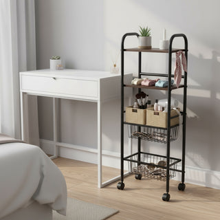 Multipurpose Metal Storage Rack Trolley