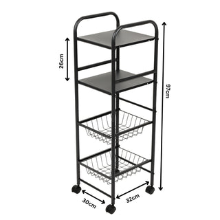 Metal Multipurpose Storage Trolley